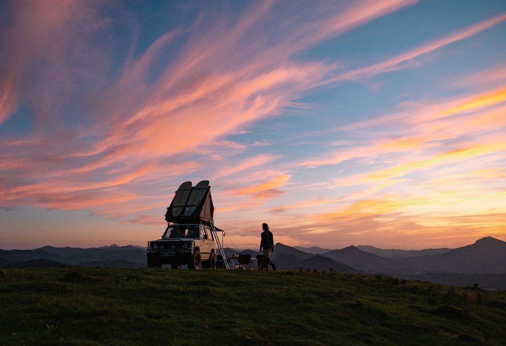Couché de soleil depuis les sommets Pyrénnéens