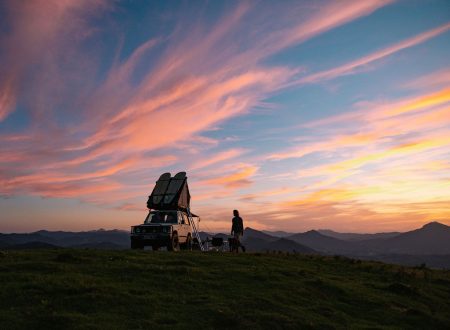 Couché de soleil depuis les sommets Pyrénnéens