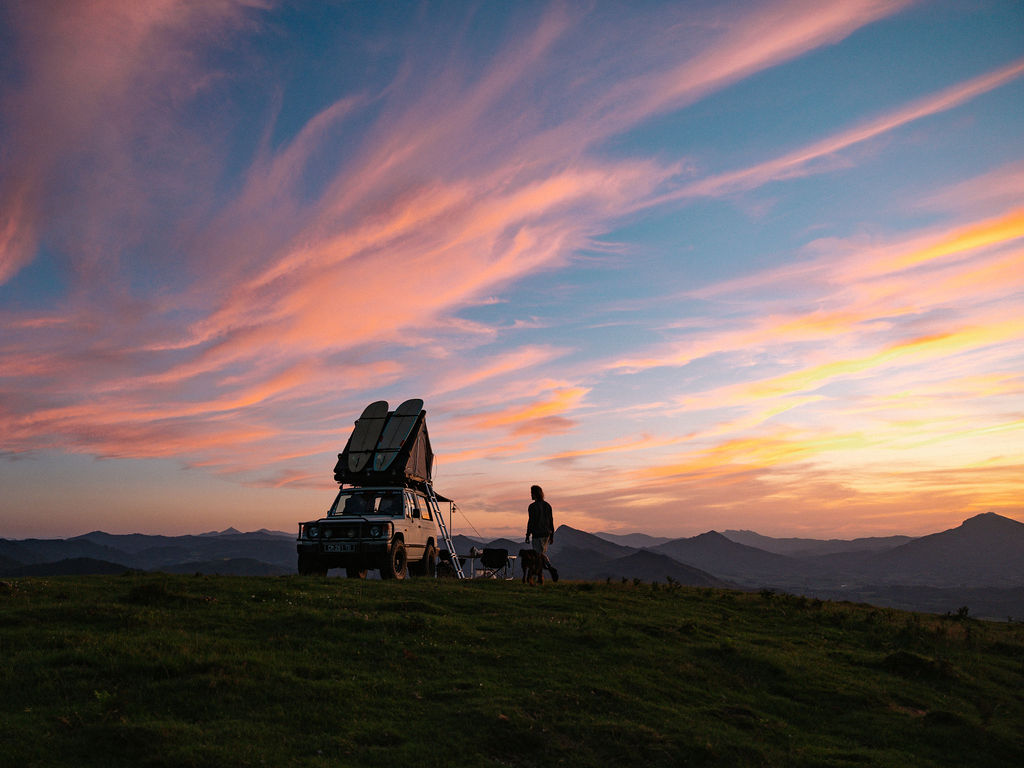 Couché de soleil depuis les sommets Pyrénnéens