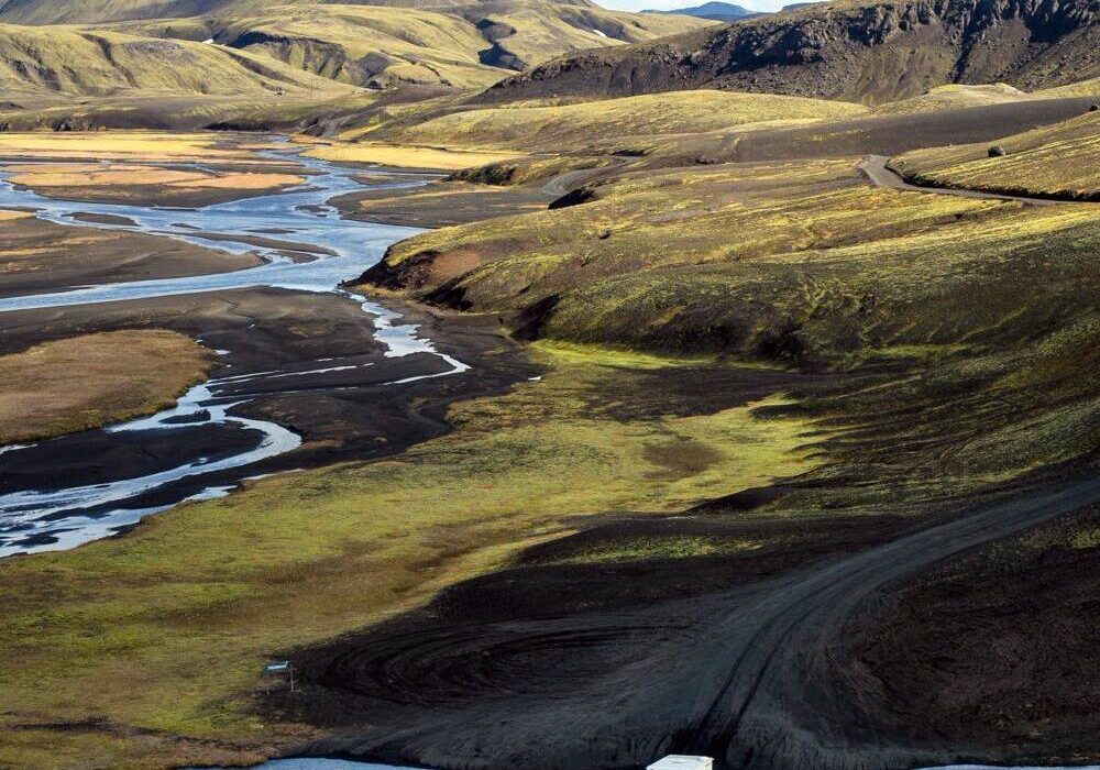 piste F208 vers Landmannalaugar en Islande
