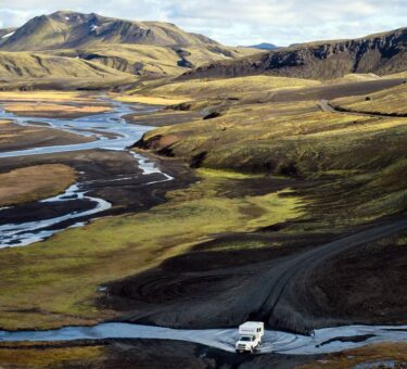 piste F208 vers Landmannalaugar en Islande