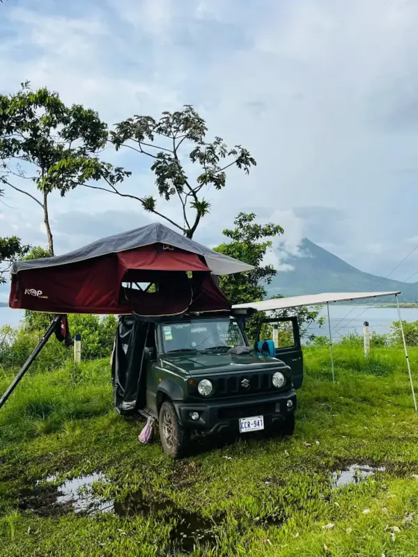 Suzuki Jimny 4x4 rental Costa Rica with rooftop tent